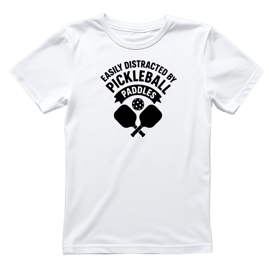 Easily Distracted By Pickleball Paddles T-shirt | Graphic Tee | Printed Shirt