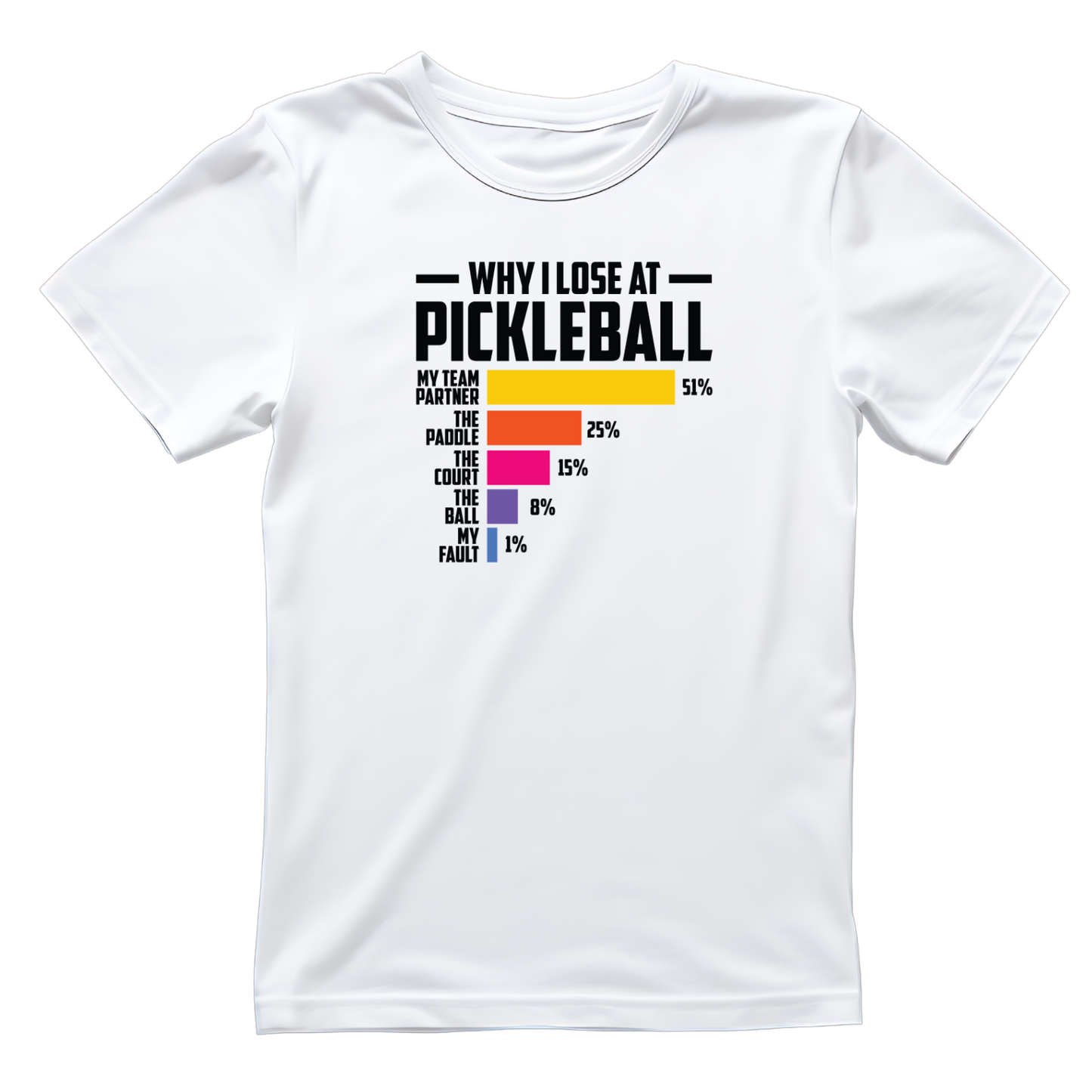 Why I Lose At Pickleball T-shirt | Funny Graphic Tee | Sports Printed Shirt