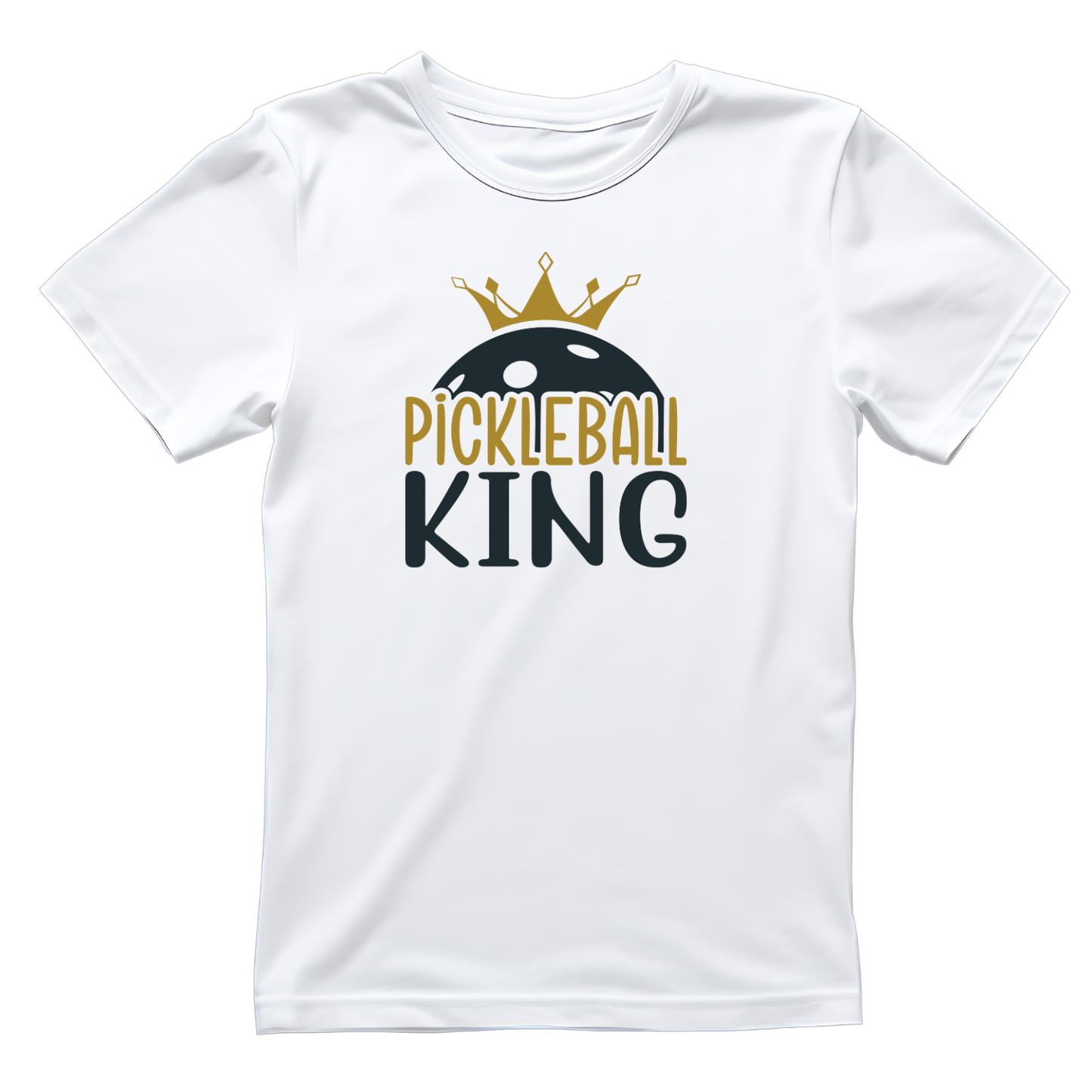 Pickleball King T-shirt | Funny Graphic Tee | Sports Printed Shirt