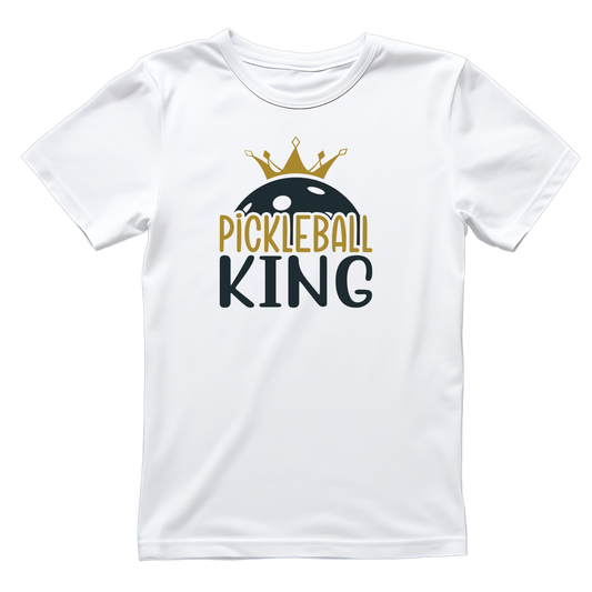 Pickleball King T-shirt | Funny Graphic Tee | Sports Printed Shirt