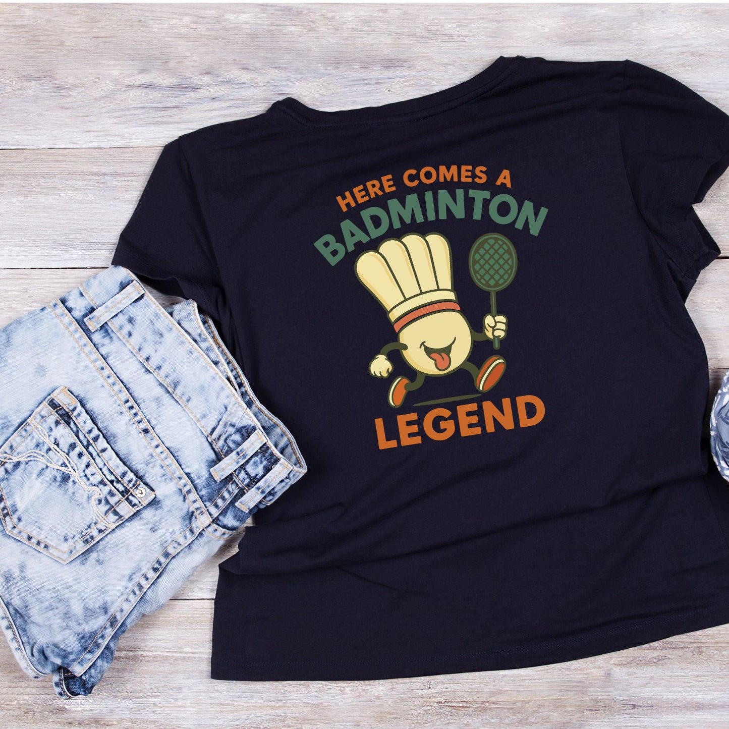Here Comes A Badminton Legend T-shirt