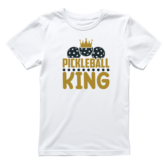 Pickleball King T-shirt | Funny Graphic Tee | Sports Printed Shirt
