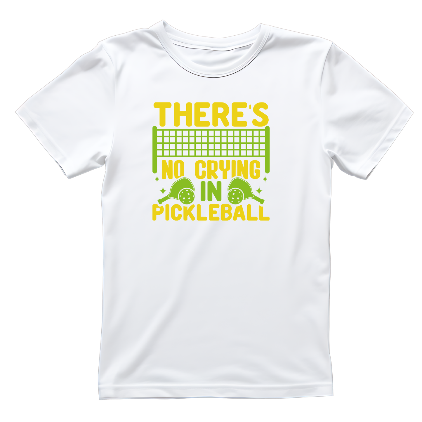 There’s No Crying In Pickleball Paddle T-shirt | Funny Graphic Tee | Sports Printed Shirt