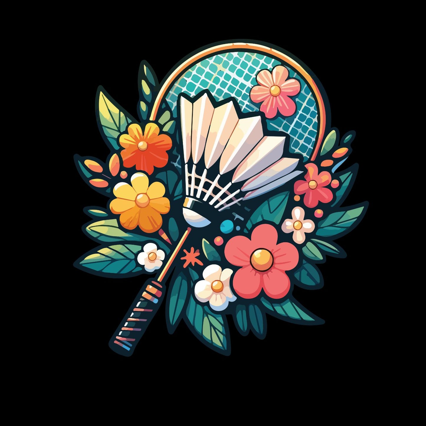 Badminton Floral T-shirt