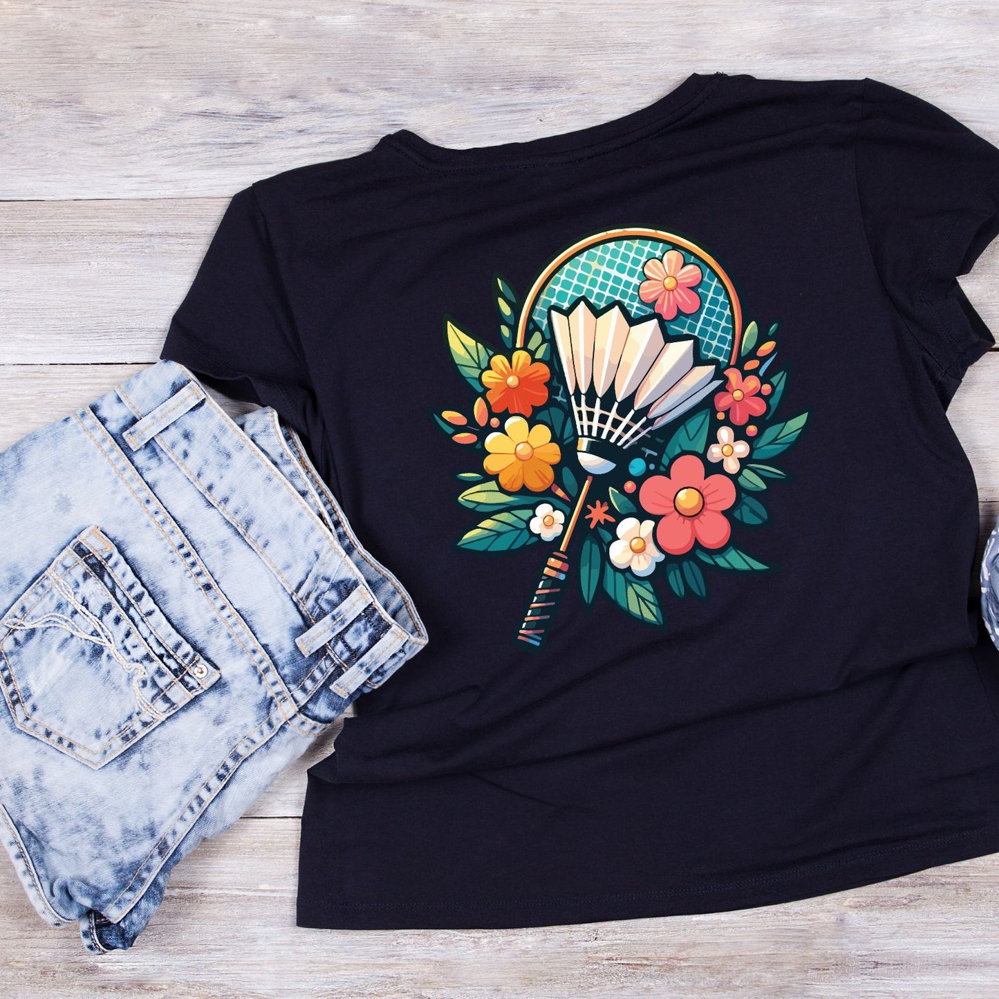 Badminton Floral T-shirt