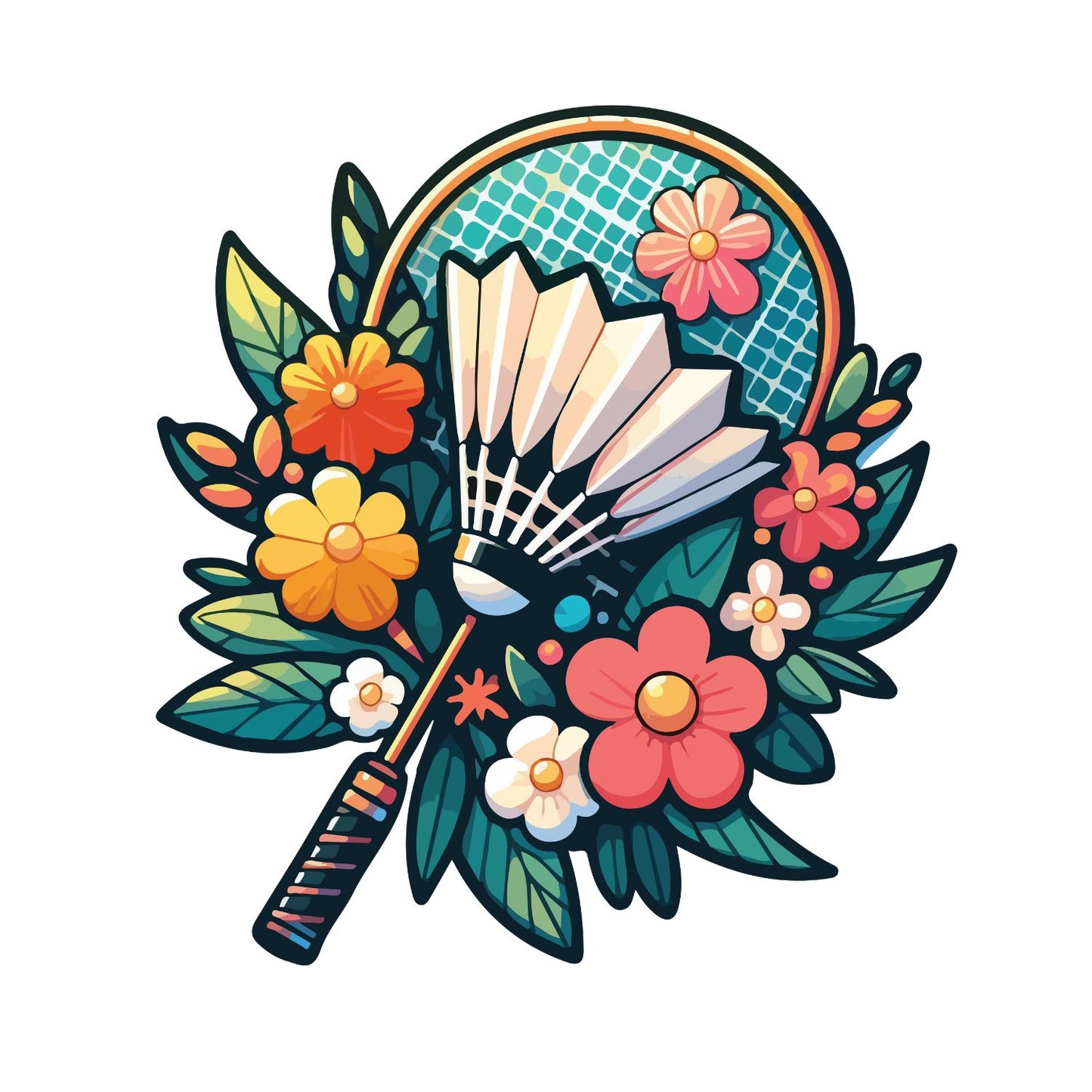 Badminton Floral T-shirt