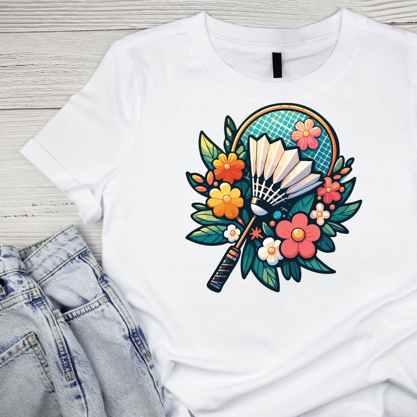 Badminton Floral T-shirt