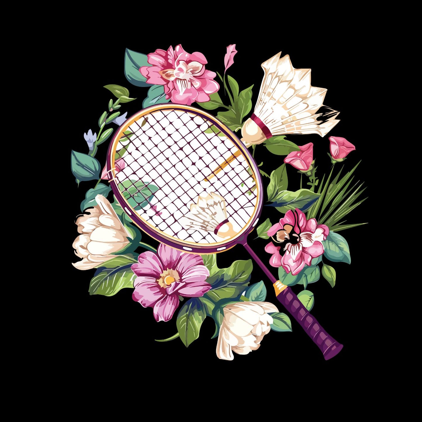 Badminton Floral T-shirt