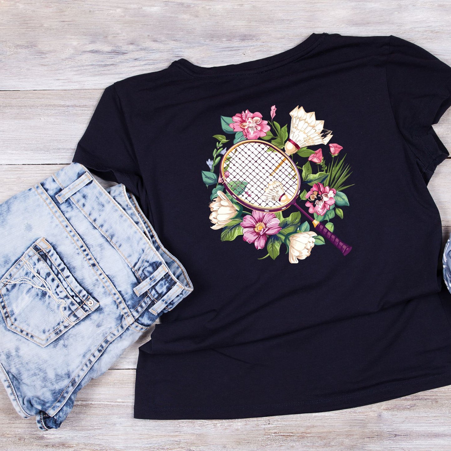 Badminton Floral T-shirt