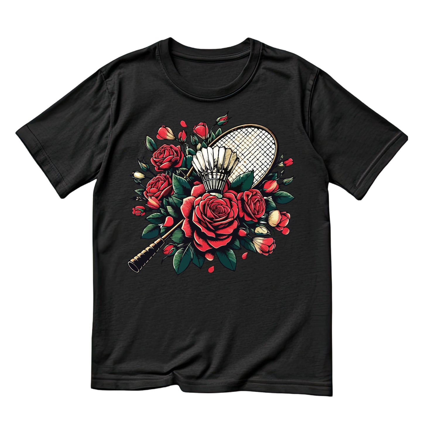 Badminton Red Roses T-shirt