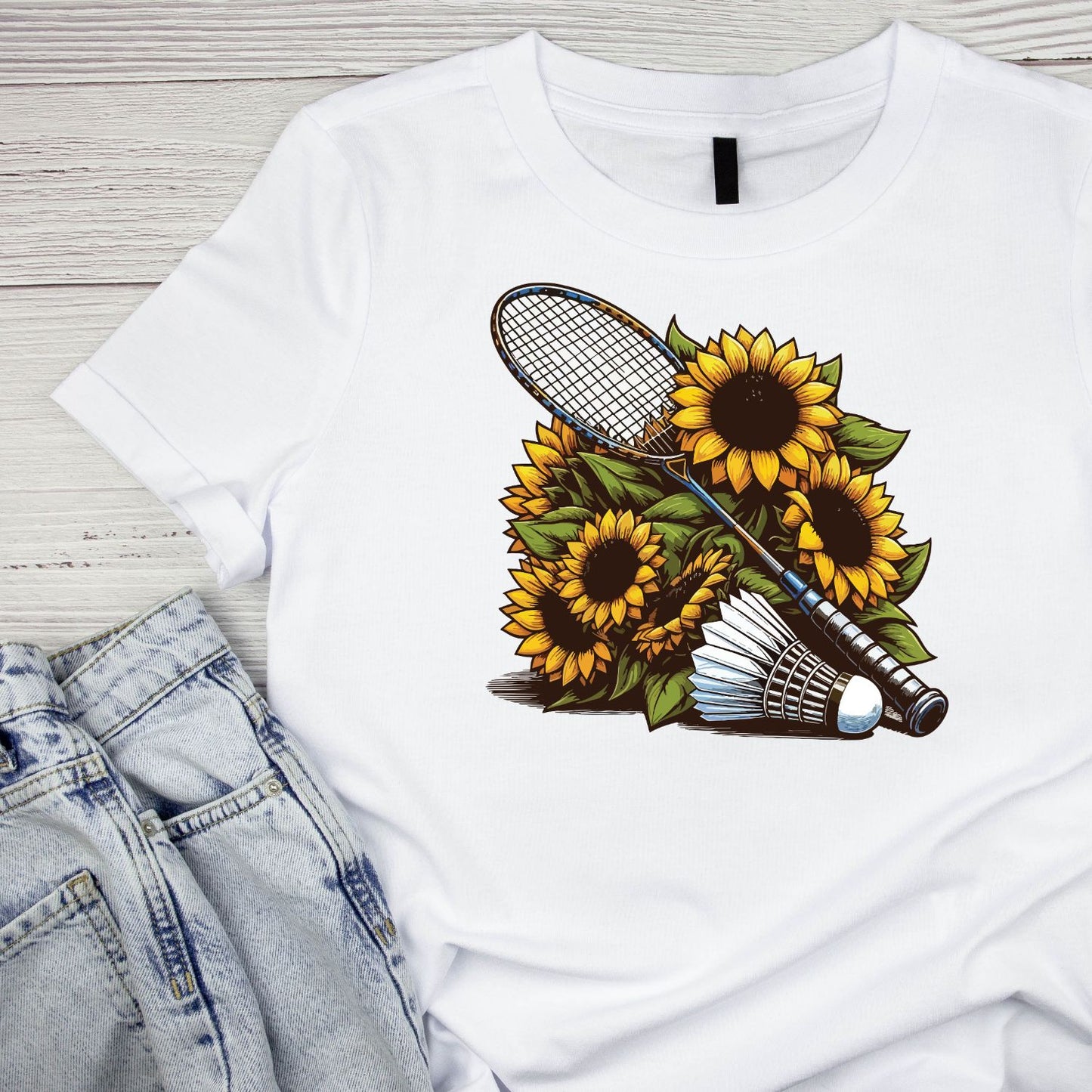 Badminton Sunflowers T-shirt