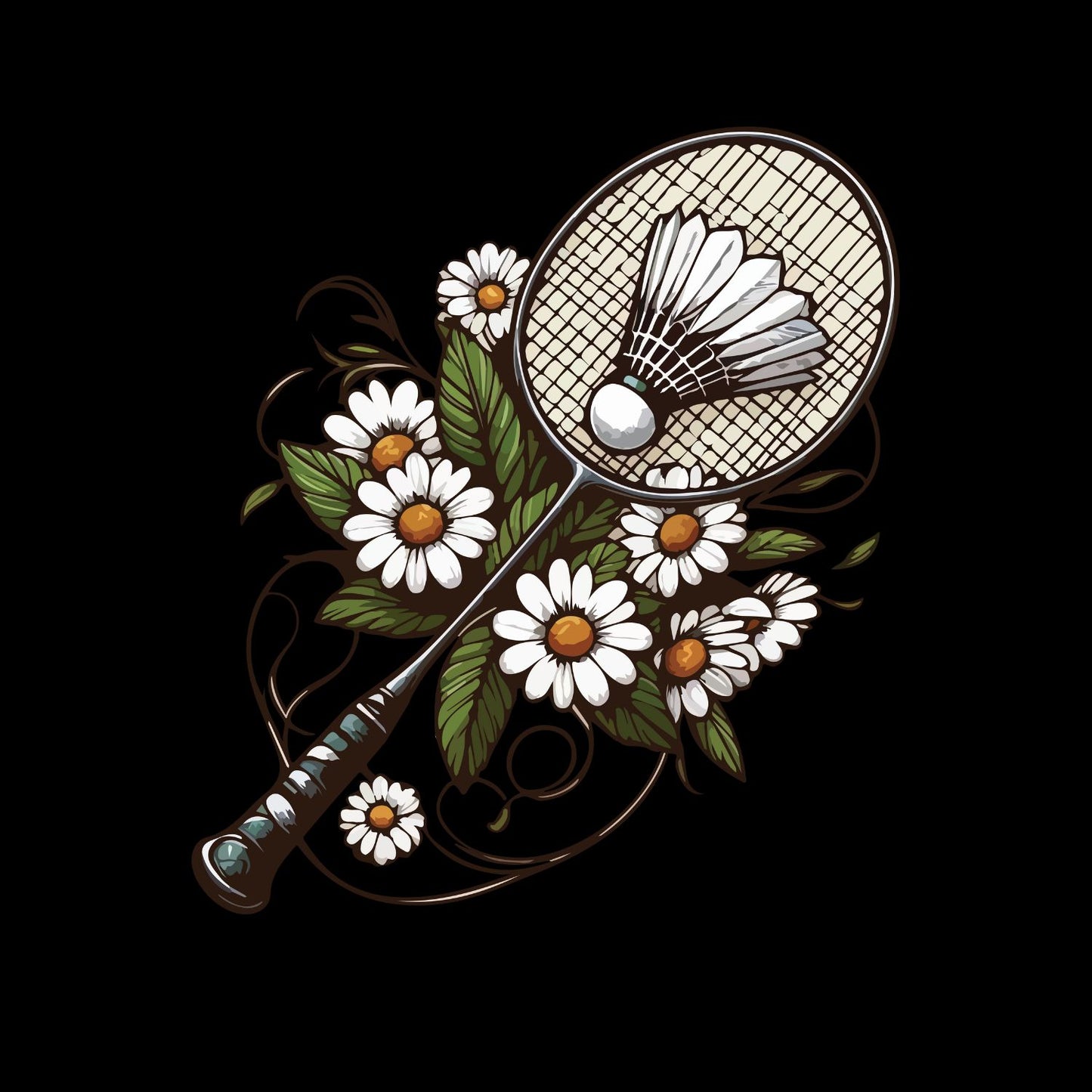 Badminton Daisies T-shirt