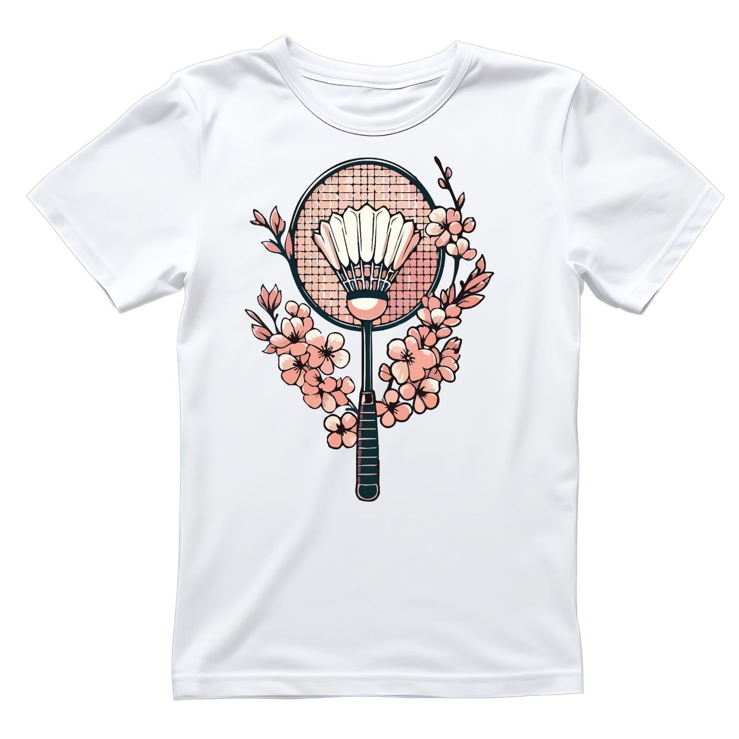 Badminton Cherry Blossoms T-shirt
