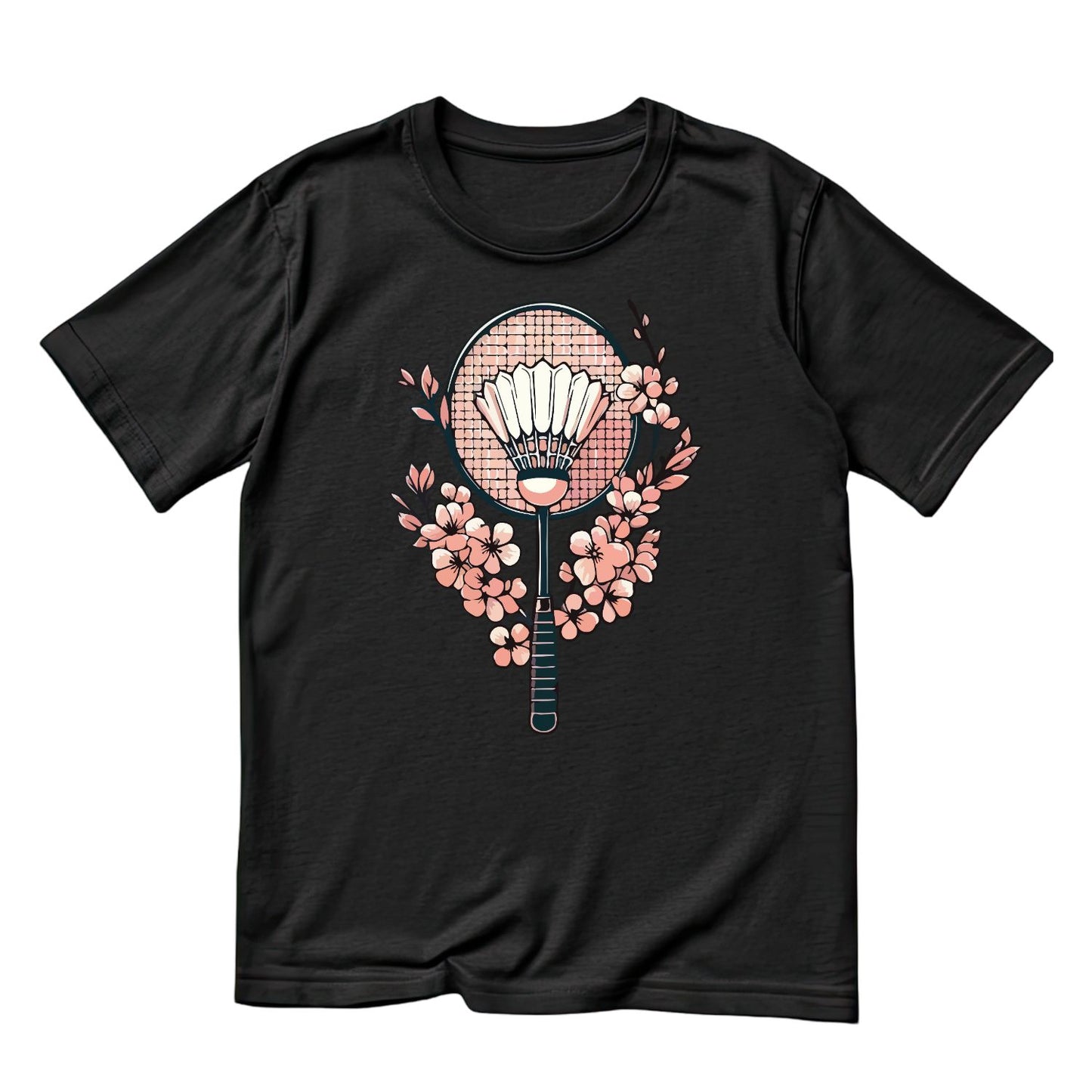 Badminton Cherry Blossoms T-shirt