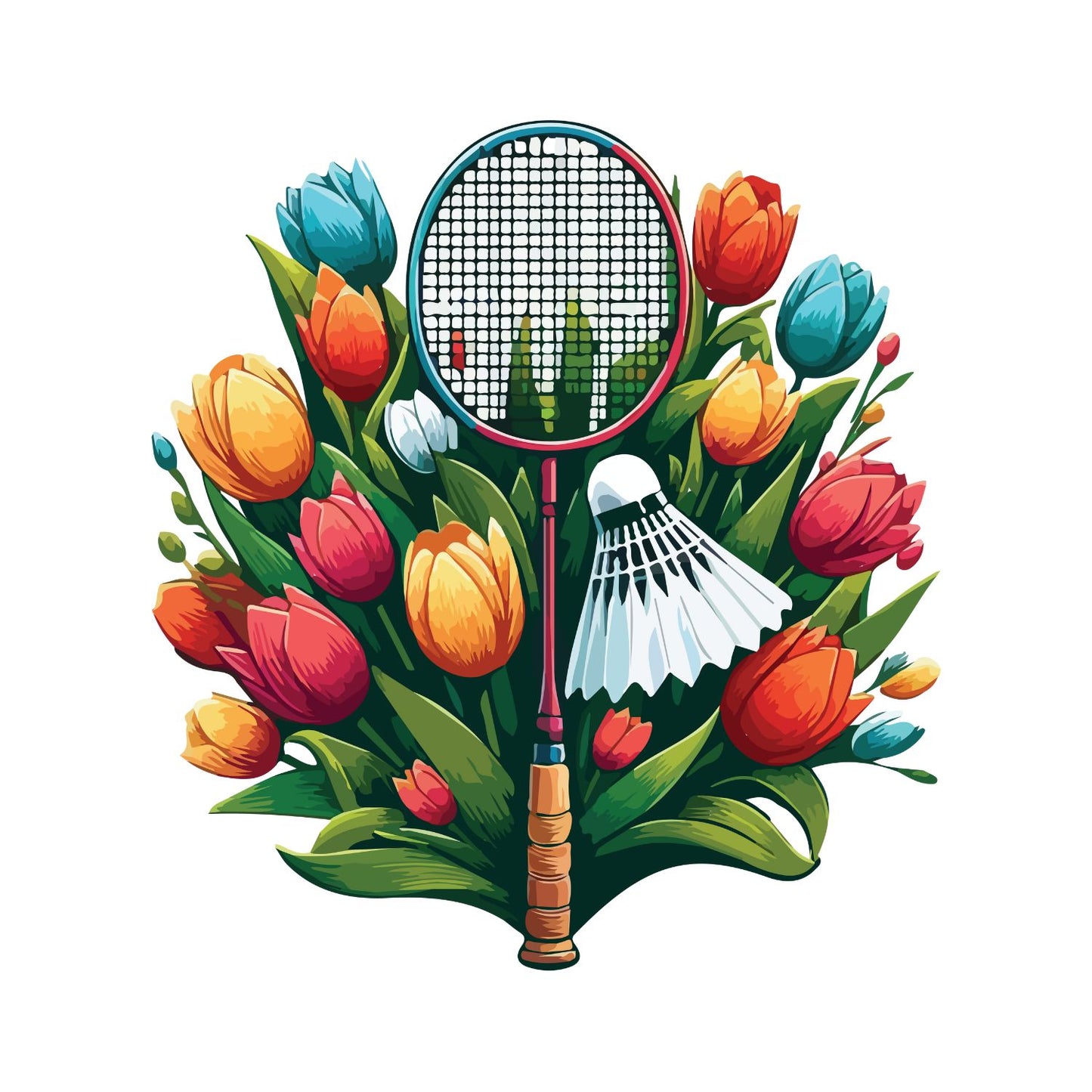 Tulips Badminton T-shirt