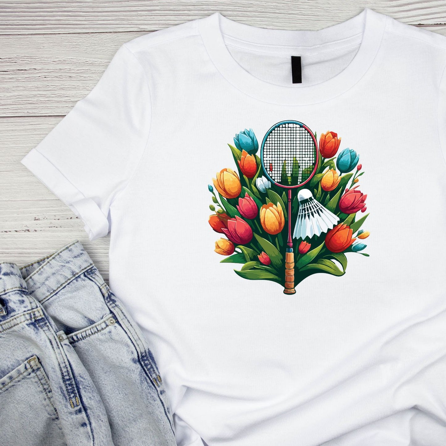 Tulips Badminton T-shirt