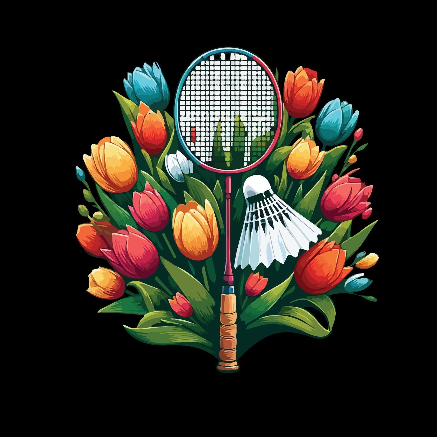 Tulips Badminton T-shirt