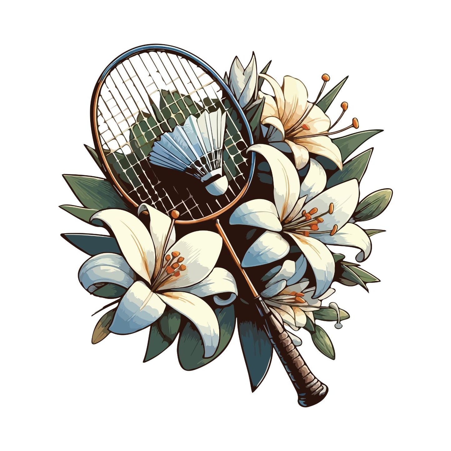 Lilies Badminton T-shirt
