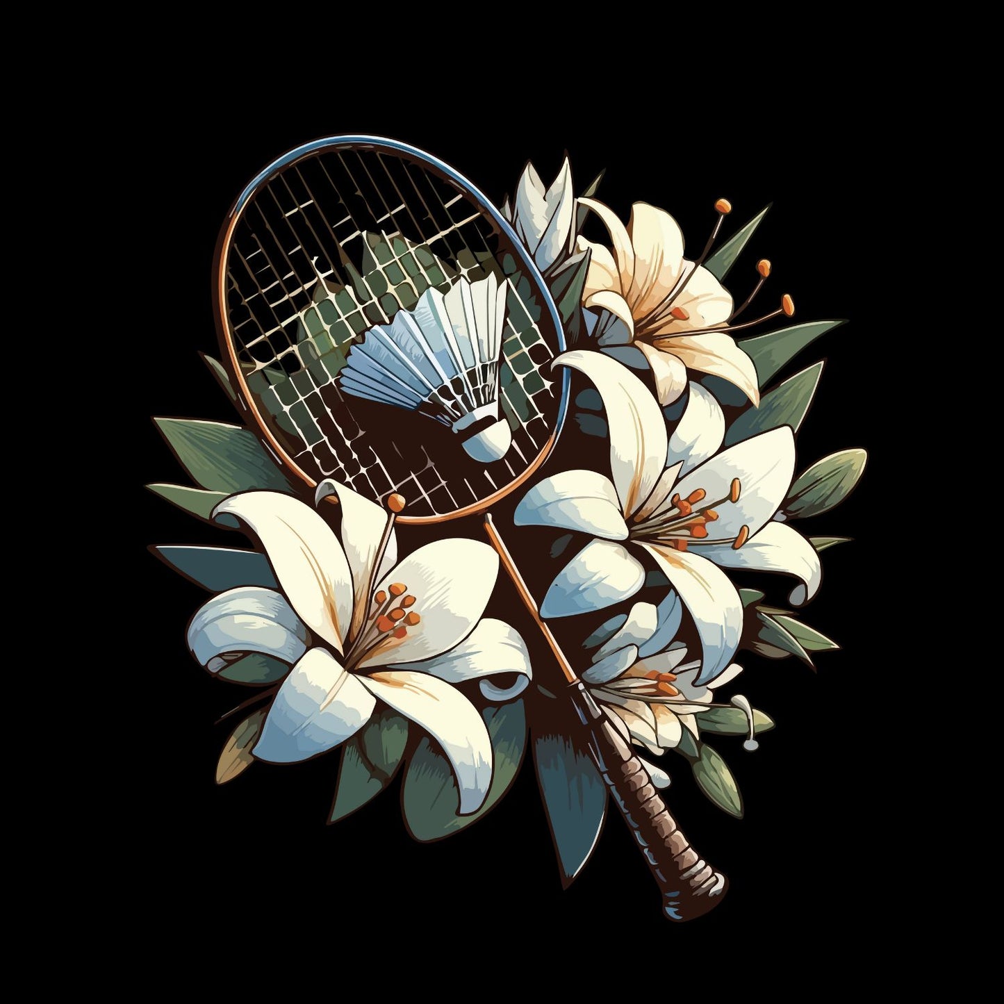 Lilies Badminton T-shirt