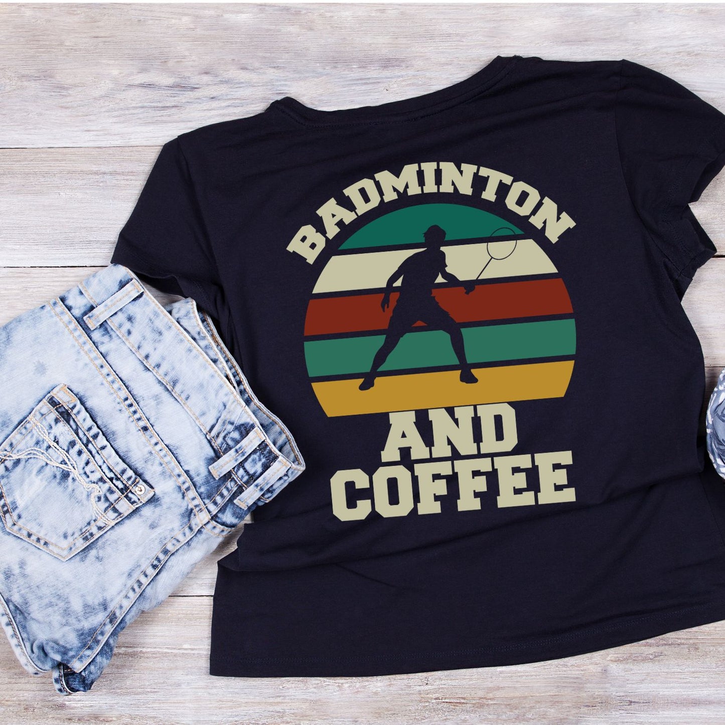 Badminton And Coffee T-shirt