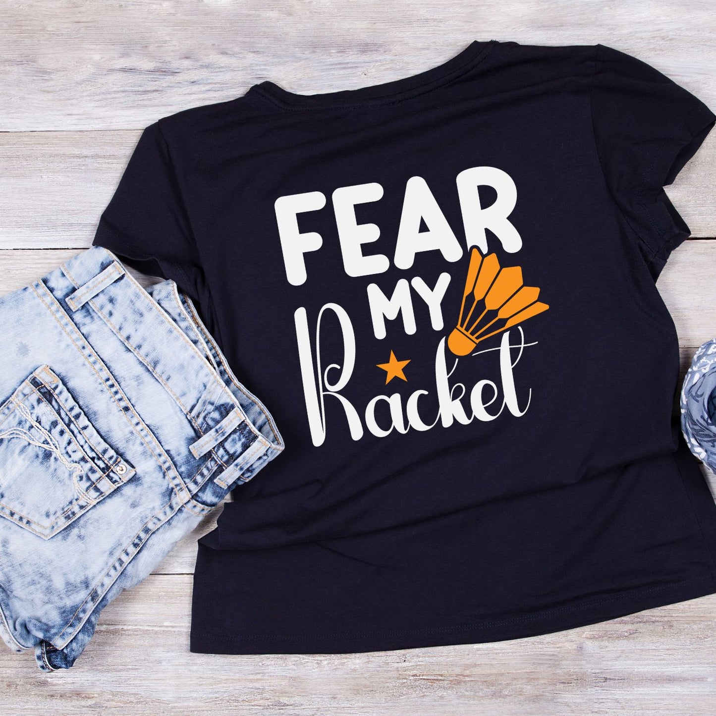 Fear My Racket (Badminton) T-shirt