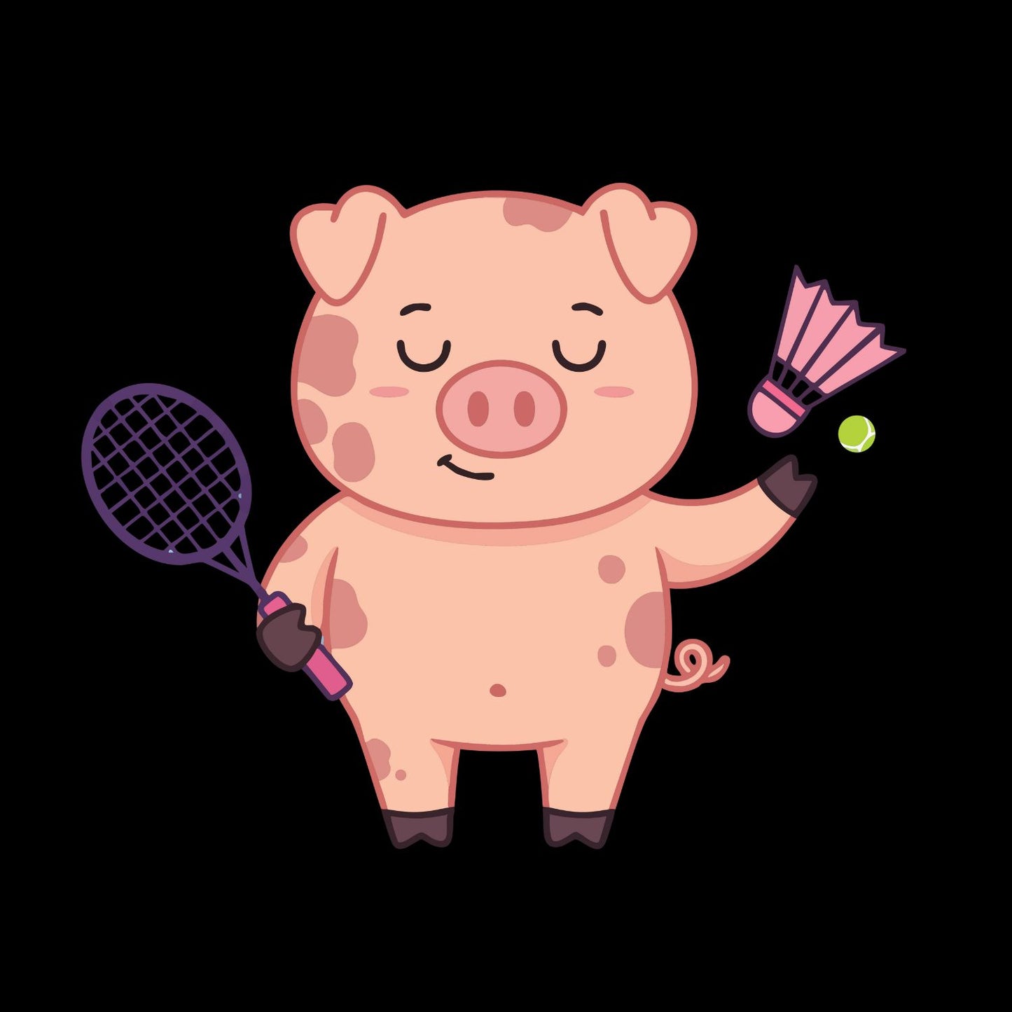 Pig Badminton T-shirt