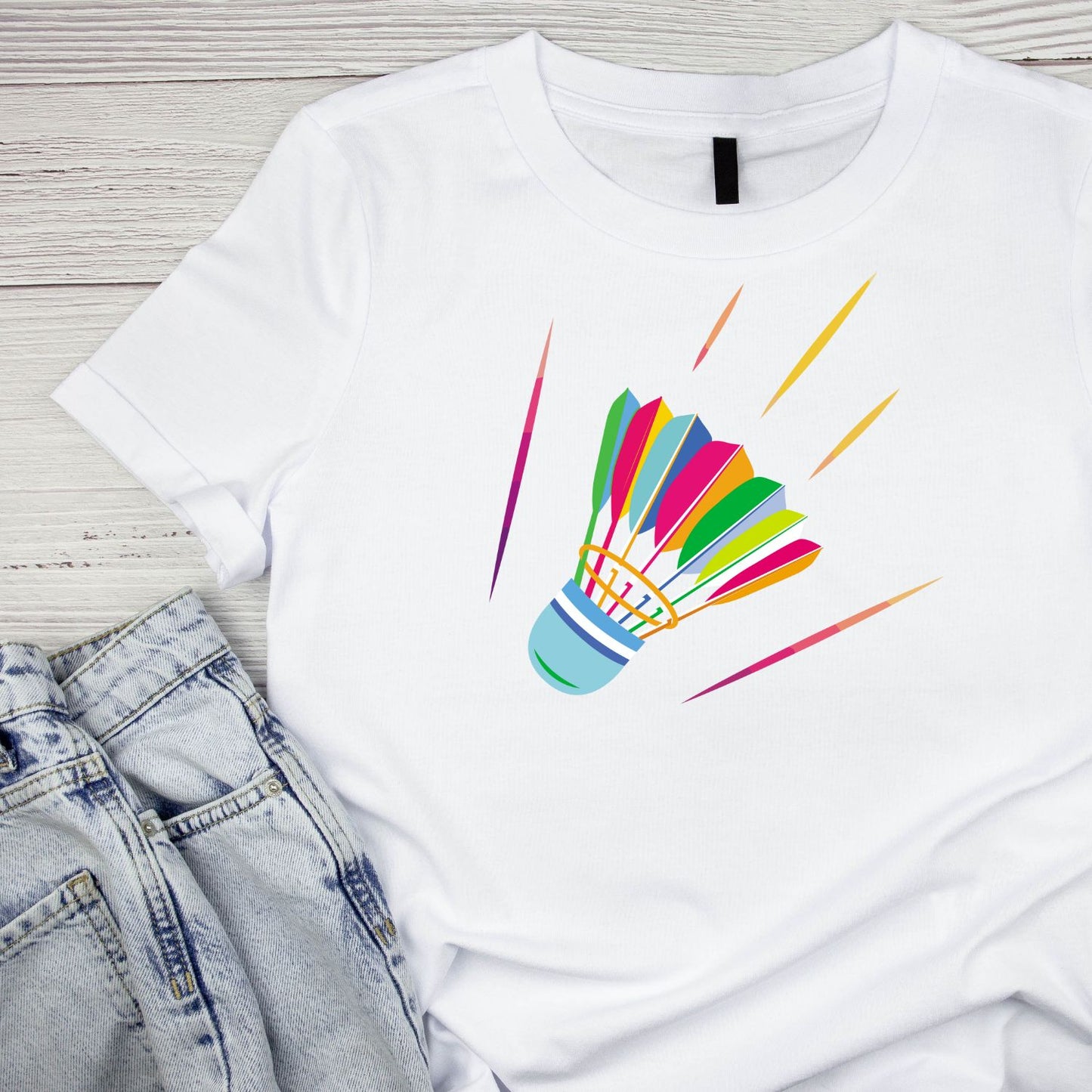 Shuttlecock Badminton T-shirt