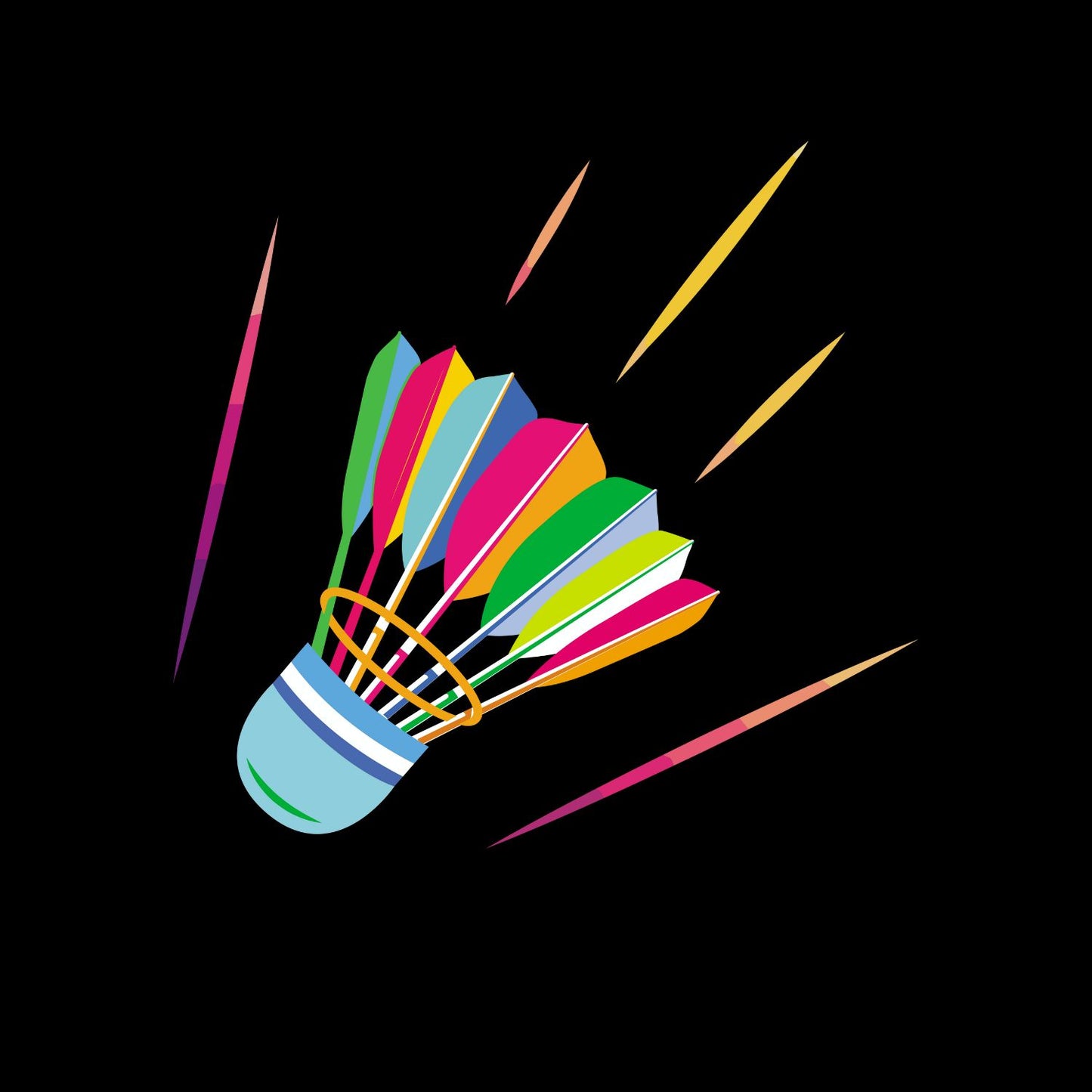 Shuttlecock Badminton T-shirt