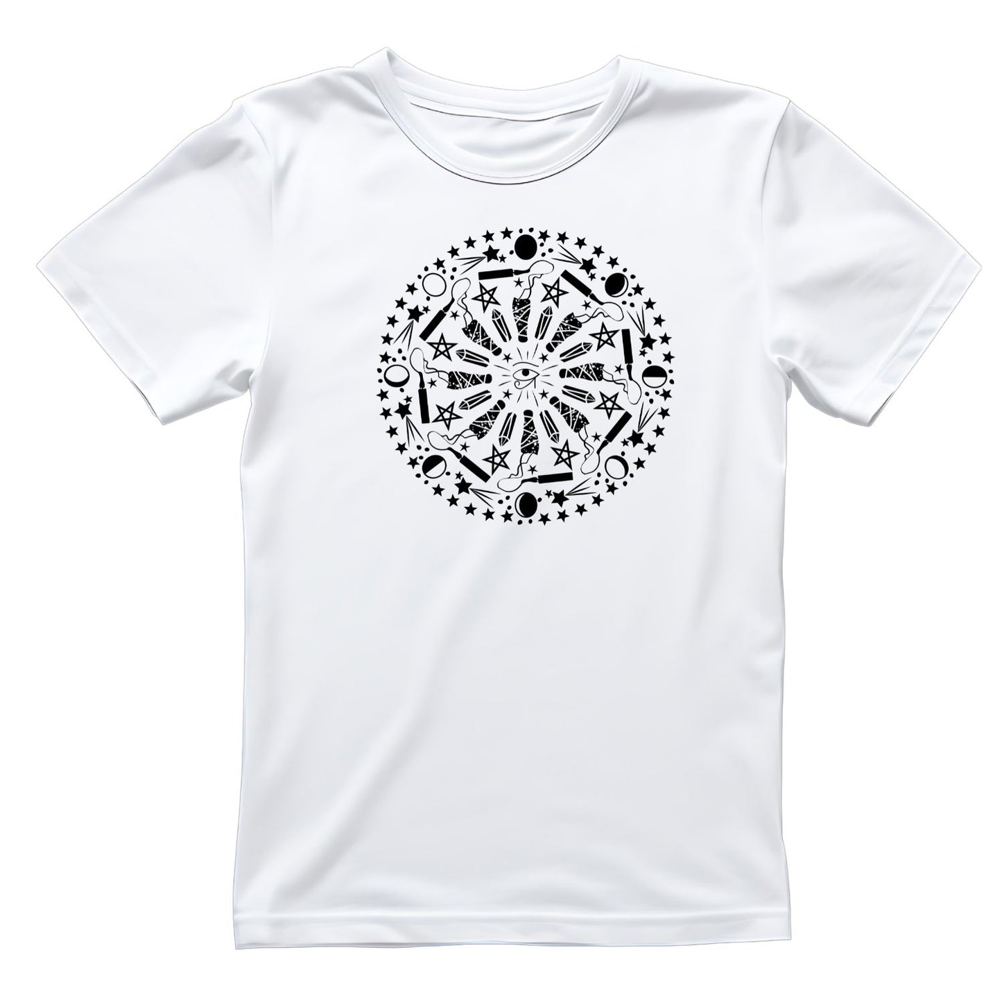 Sage Third Eye Moon Crystals  T-shirt