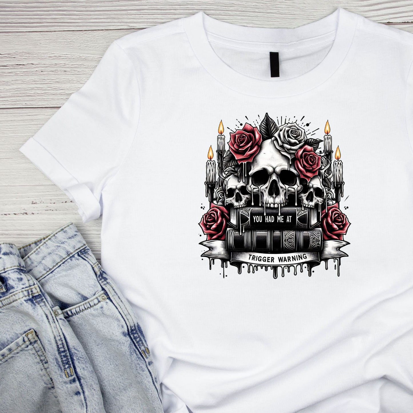 Trigger Warning Reading Book T-shirt
