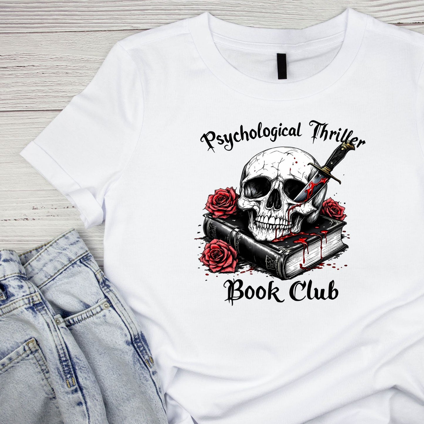 Psychological Thriller Book Club Reading T-shirt