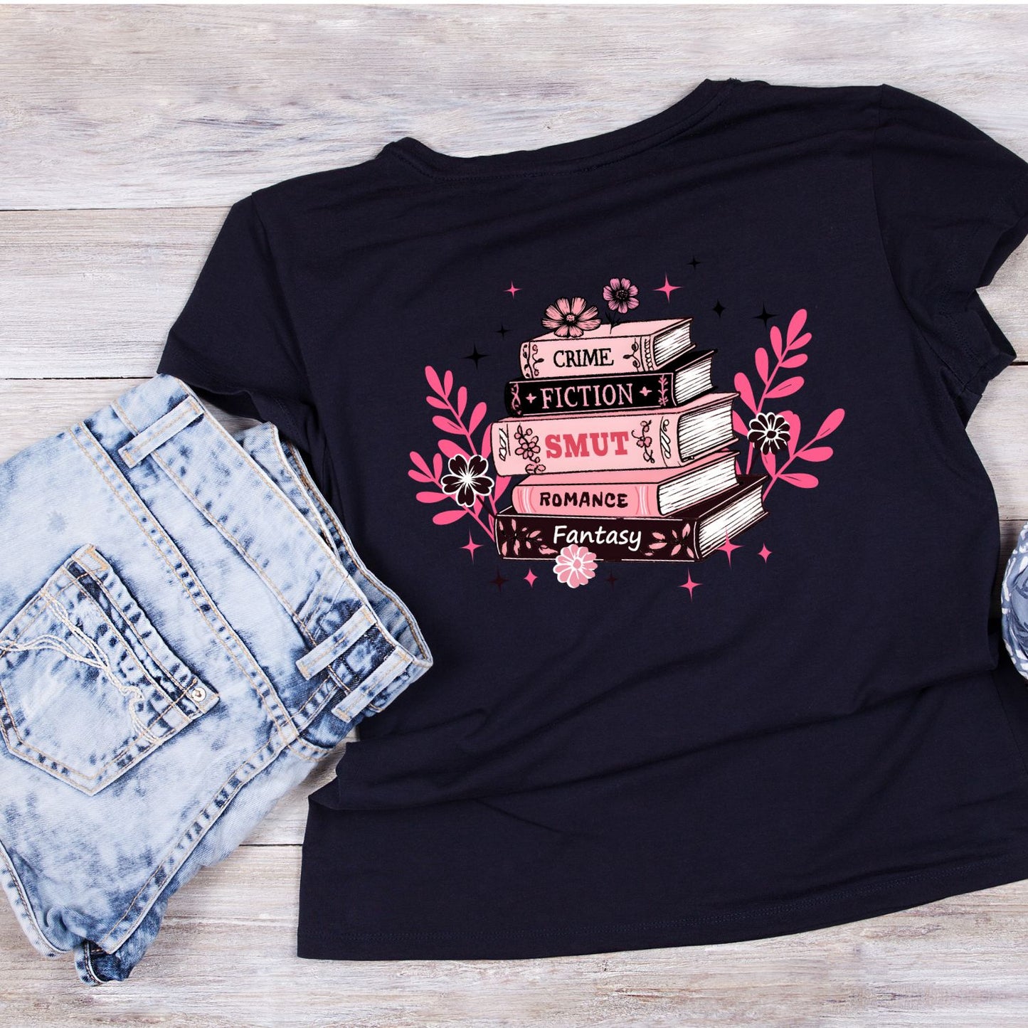 Crime Fiction Smut Romance Fantasy Book T-shirt