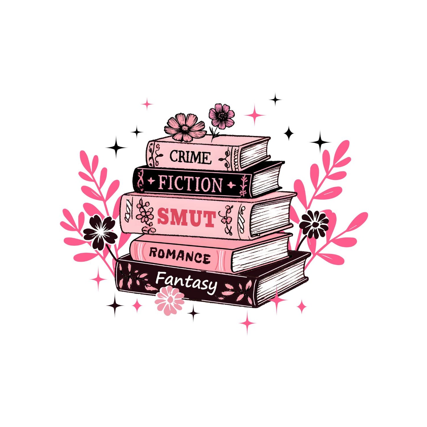 Crime Fiction Smut Romance Fantasy Book T-shirt