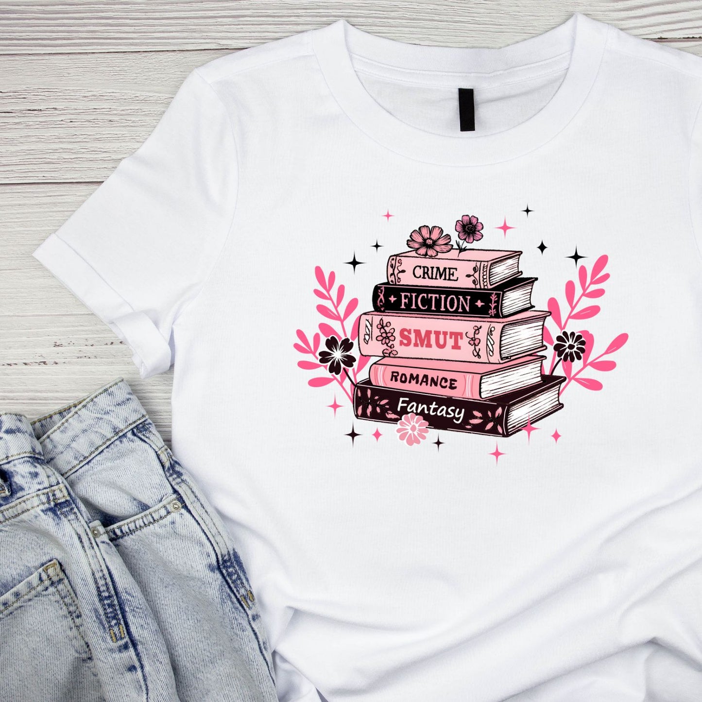 Crime Fiction Smut Romance Fantasy Book T-shirt