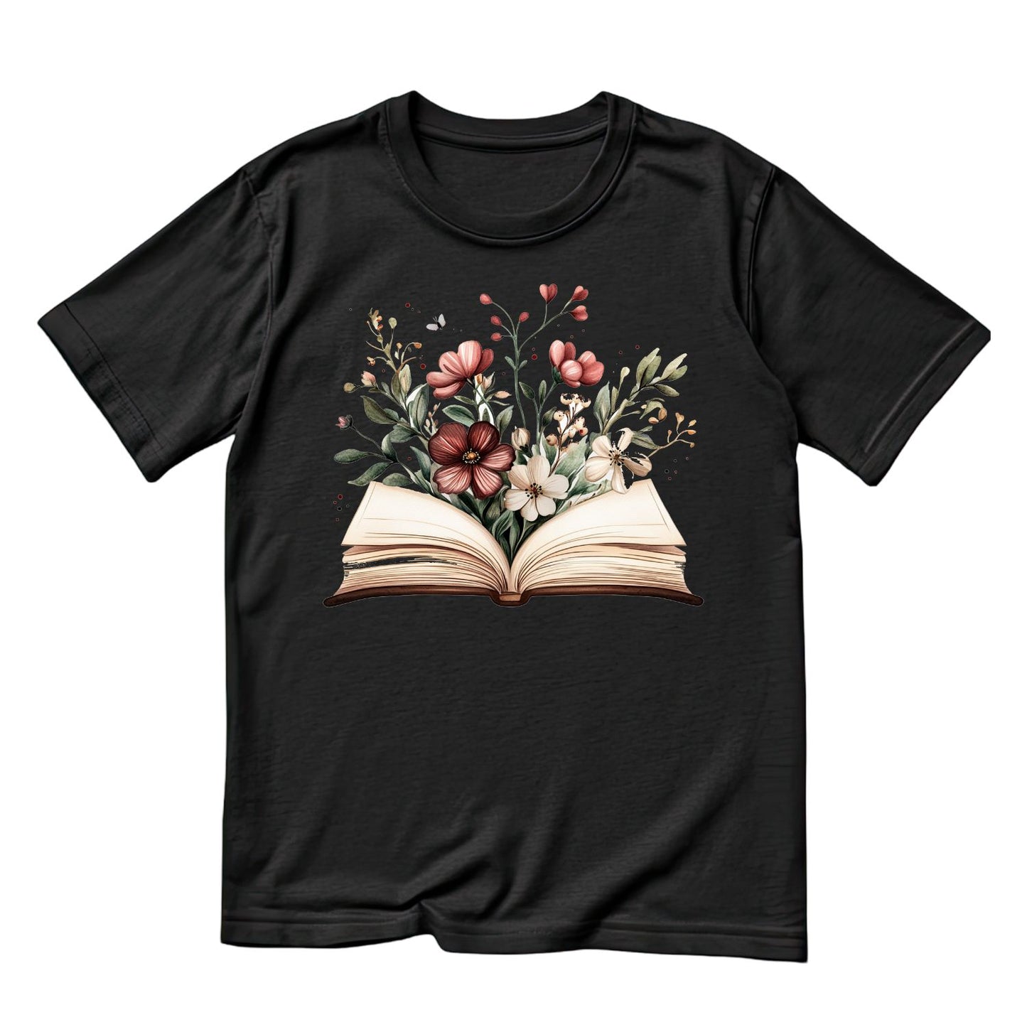 Open Book Floral T-shirt
