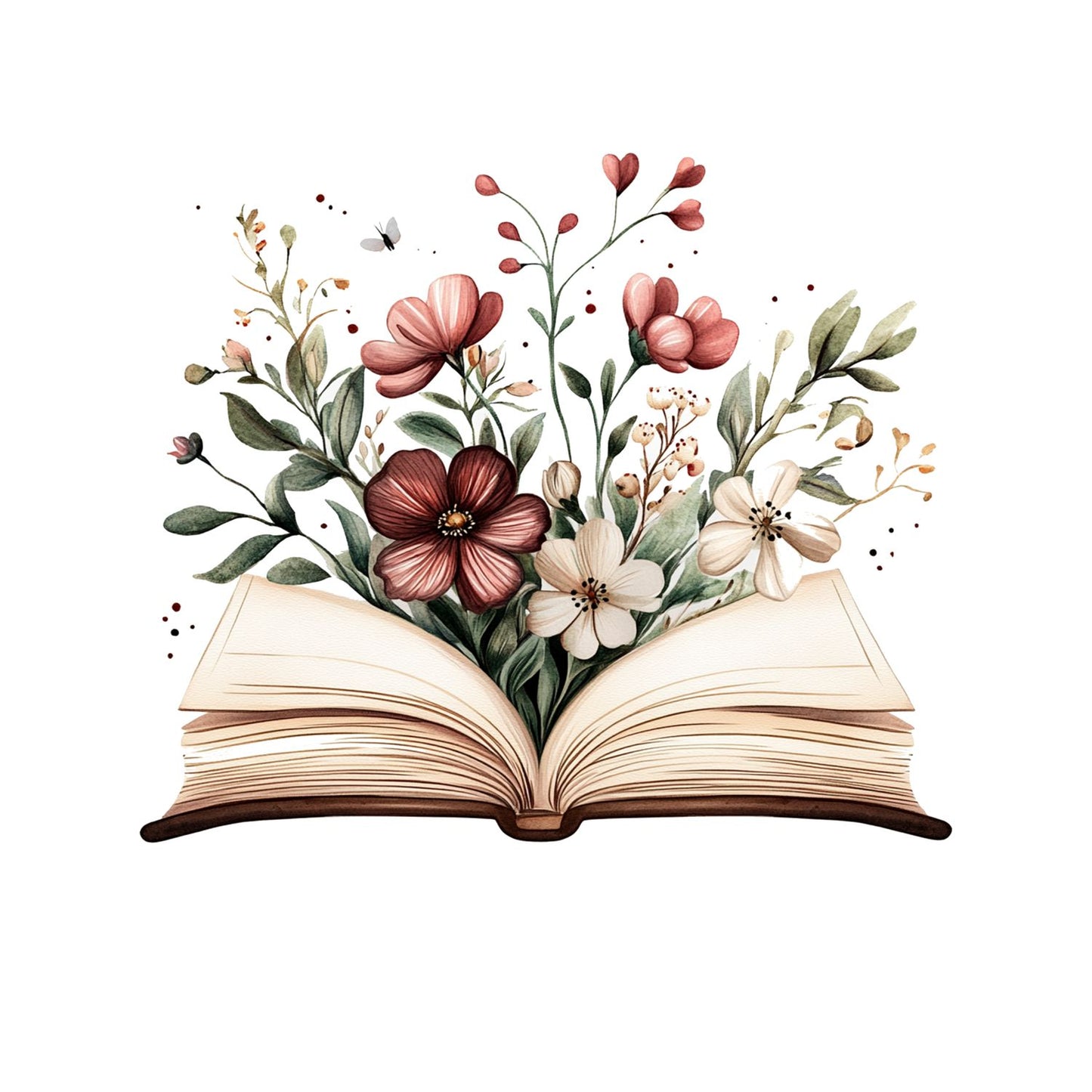 Open Book Floral T-shirt