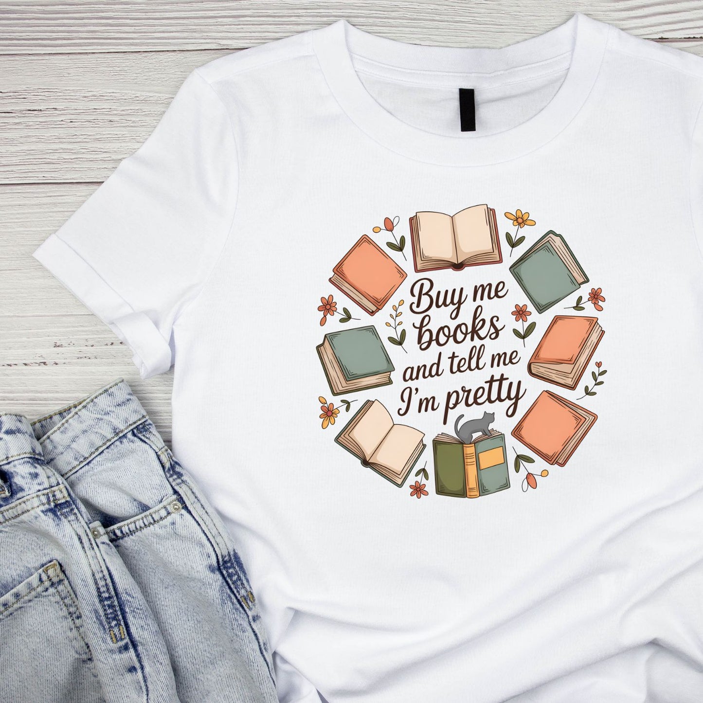 Buy Me Books And Tell Me I’m Pretty T-shirt