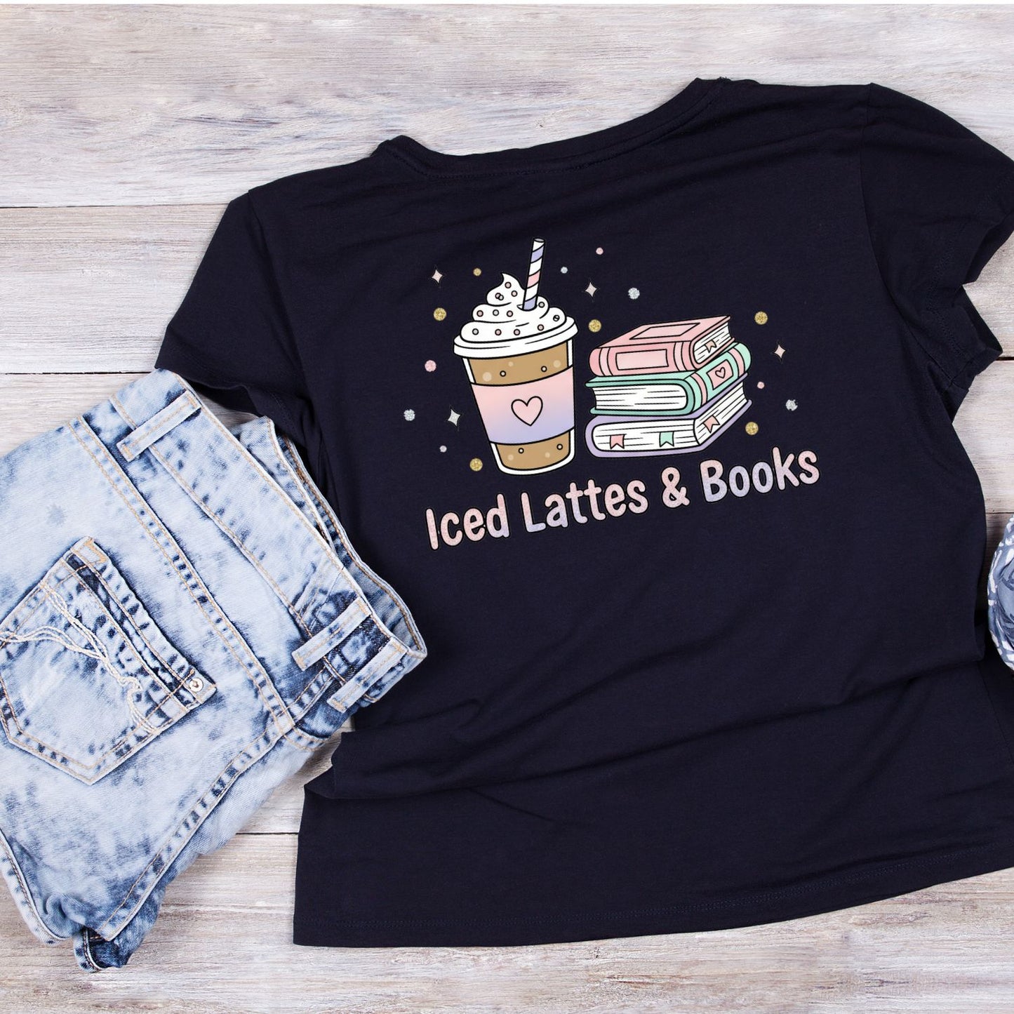 Iced Lattes & Books T-shirt