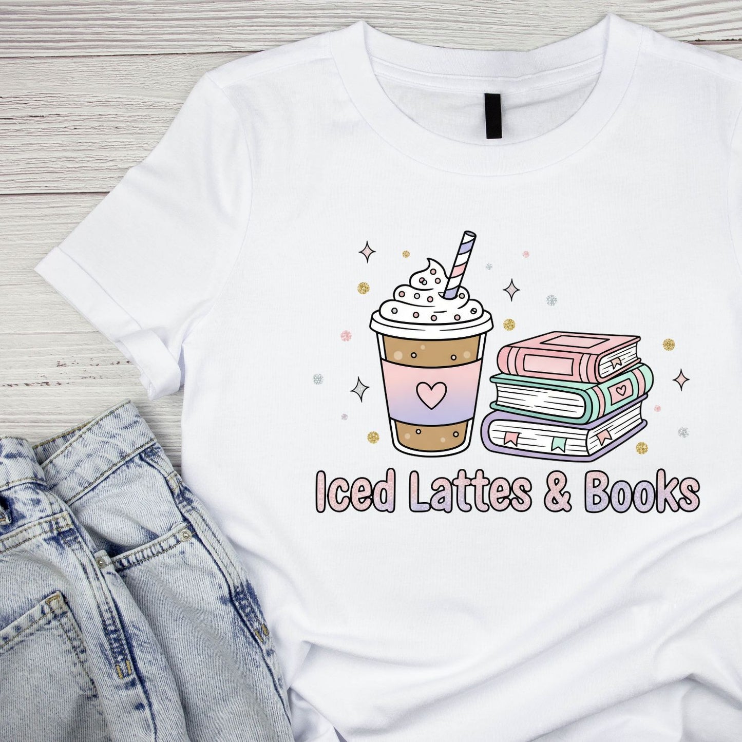 Iced Lattes & Books T-shirt