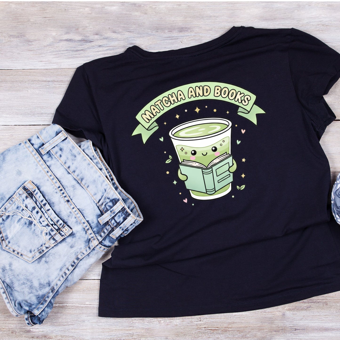 Matcha And Books T-shirt
