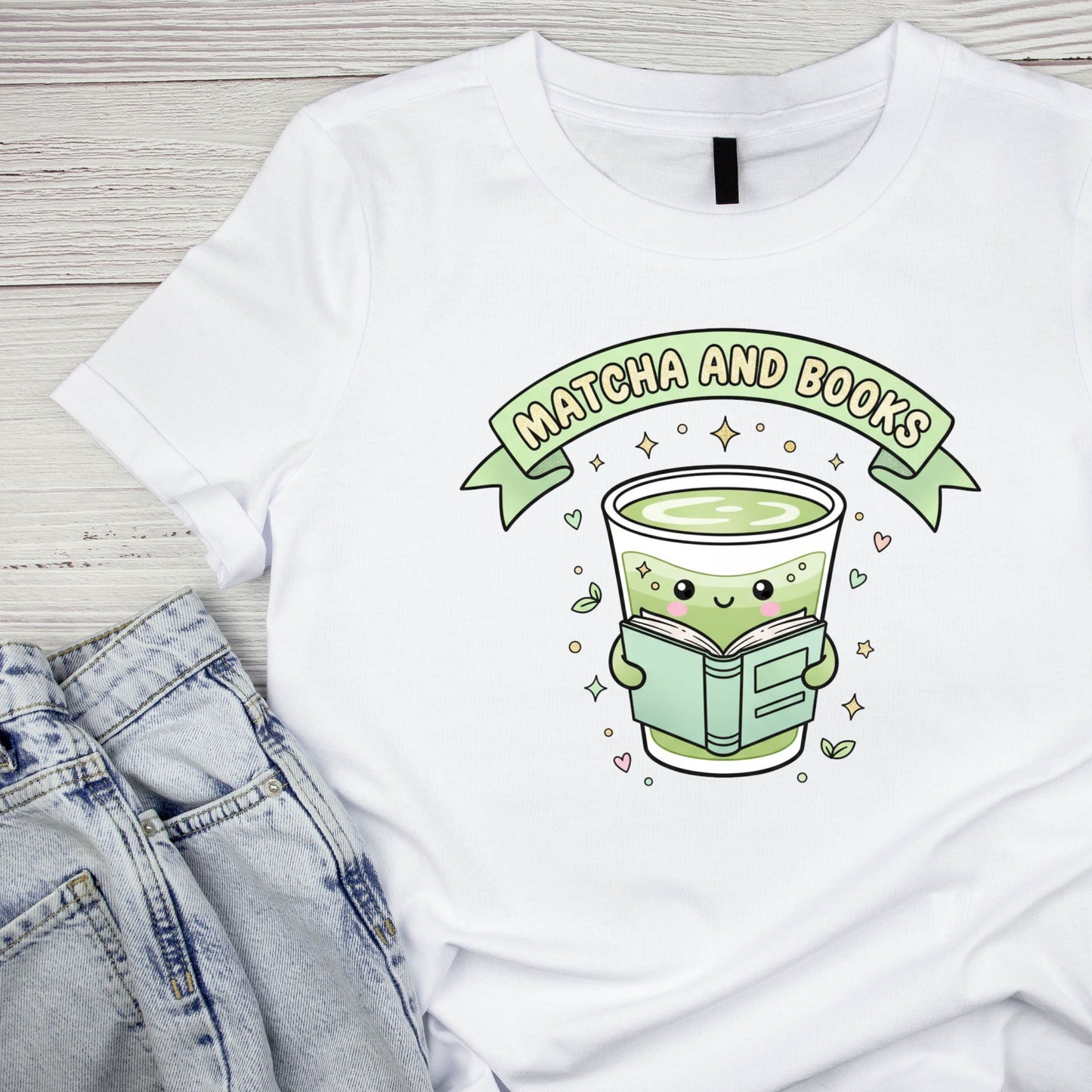 Matcha And Books T-shirt
