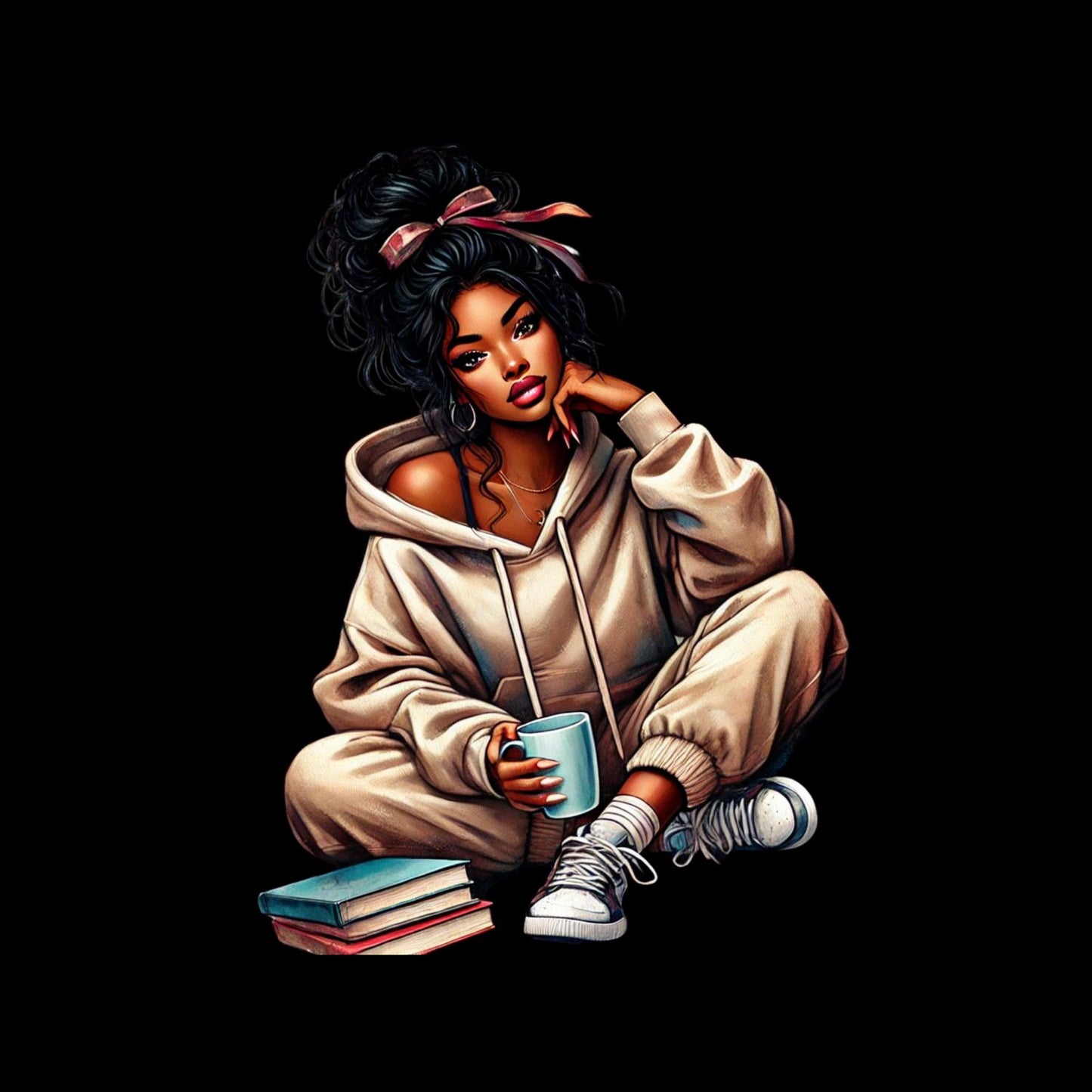 Sitting With Books T-shirt