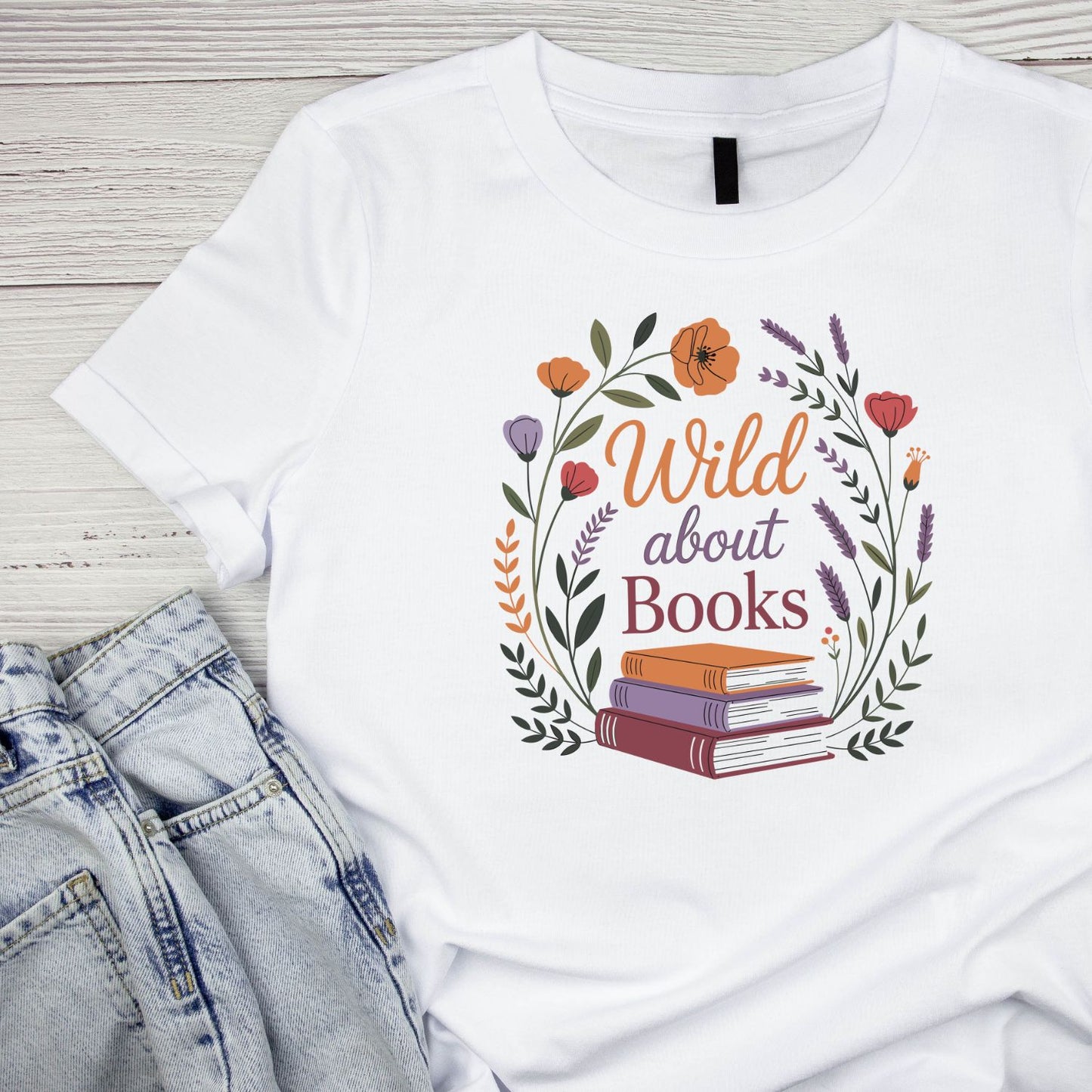 Wild About Books T-shirt