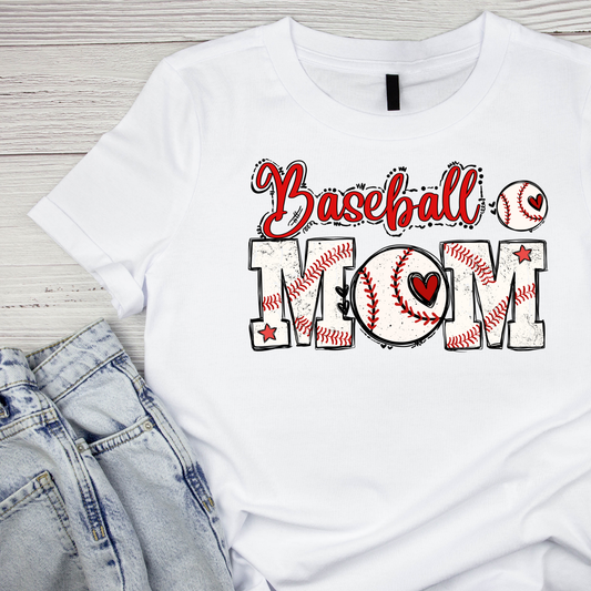 Baseball Mama T-shirt | Mommy Graphic Tee | Mommy Printed Shirt | Mother’s Day | Sports