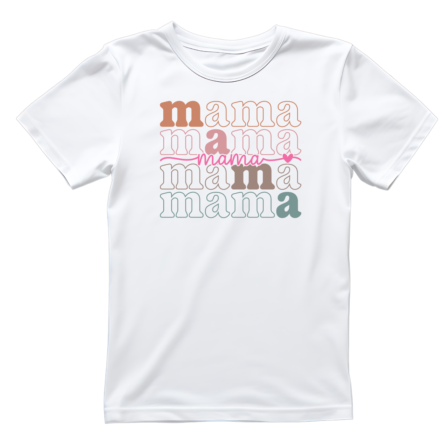 Mama Retro Stacked T-shirt | Mommy Graphic Tee | Mommy Printed Shirt | Mother’s Day