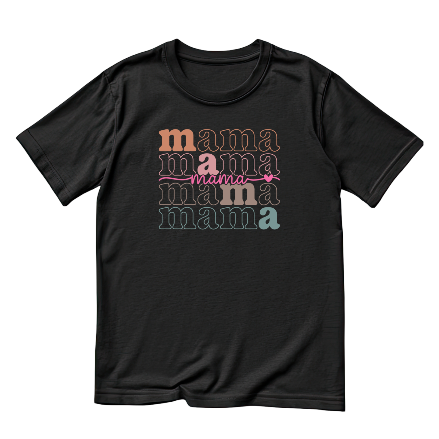 Mama Retro Stacked T-shirt | Mommy Graphic Tee | Mommy Printed Shirt | Mother’s Day