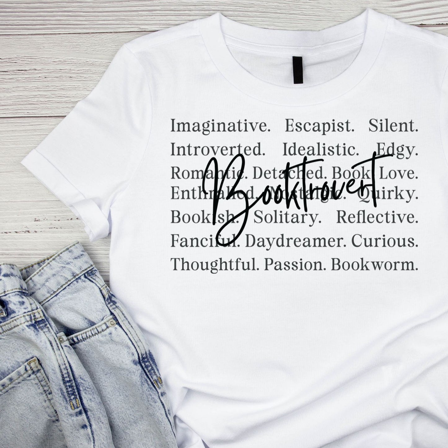 Booktrovert List of Descriptions T-shirt
