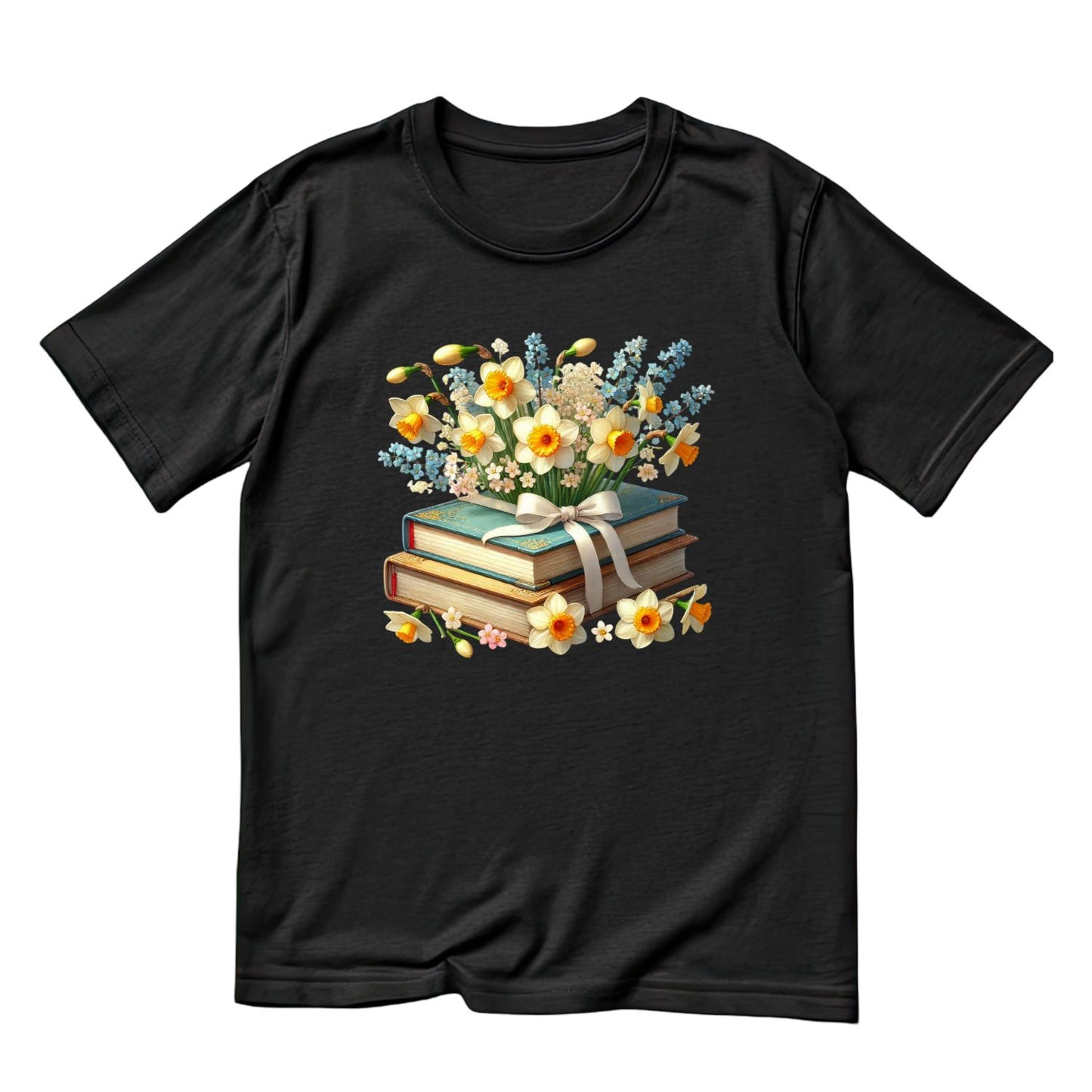 Daffodils Vintage Books T-shirt