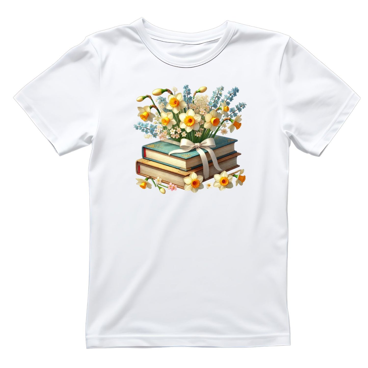 Daffodils Vintage Books T-shirt