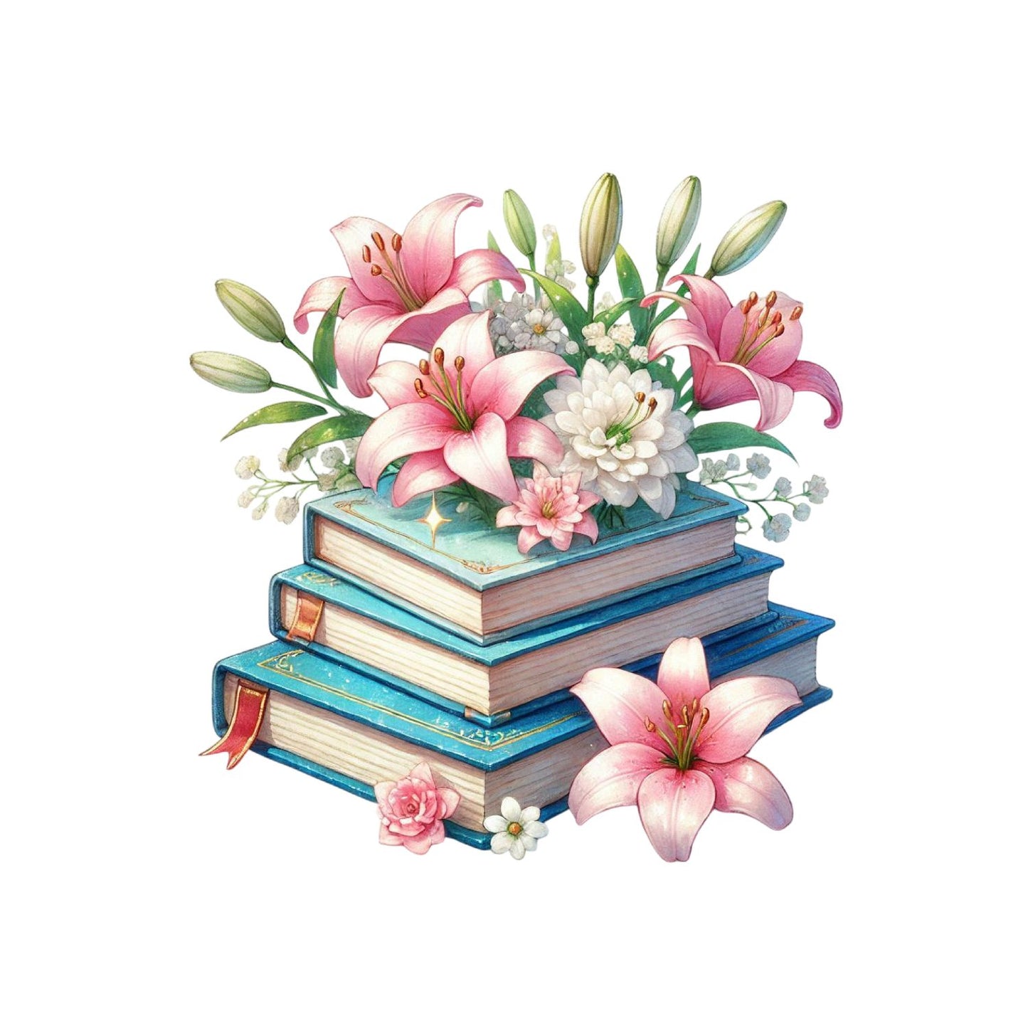 Lily’s Stacked Vintage Books T-shirt
